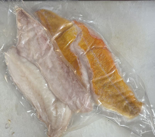 Yelloweye, Rockfish, Fillet, PBO, Skin-On, Avg 1-4 Lbs Ea | Avg 10 Lbs Cs, Frozen