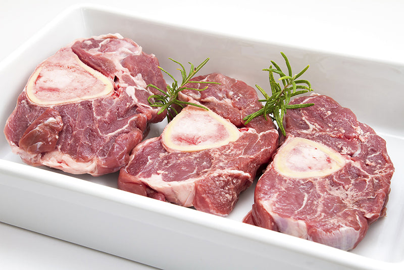 Veal, Grain Fed, Osso Bucco, Hindshank, Bone In, Avg 2" cut, E/E, 14-16 oz, 10# Cs, Frozen