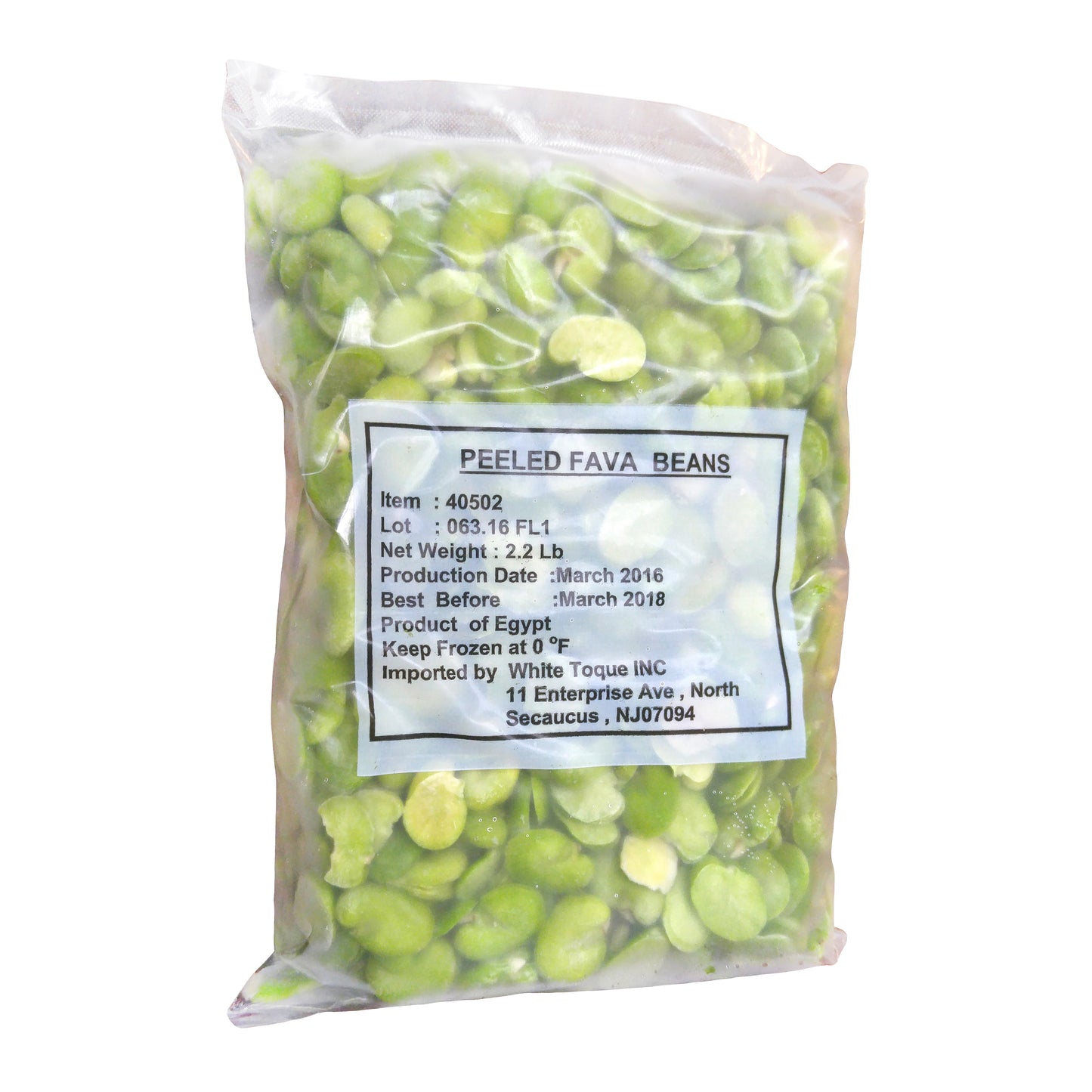 Fava Beans, Frozen - 22 Lb